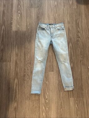 Express Light Blue Distressed Skinny Jeans - Women's sz 4